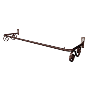 Arara fixa de parede, Vintage, 1m, rose/branca ,FF.