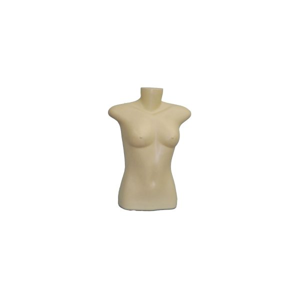 Busto feminino, cor bege, GG, em plastico.
