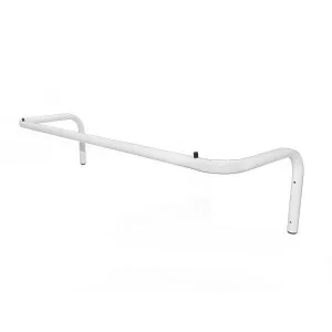 Cabideiro reforçado, p/parede, branco/preto, 85/120/150cm.