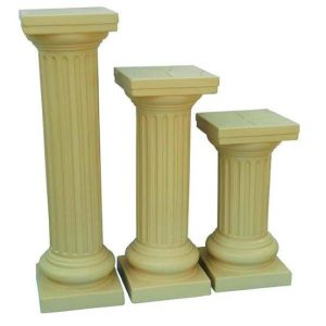 Colunas em plastico, alturas 60cm ,80cm ou 1m. branca/bege.