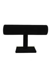 Expositor p/pulseiras, preto, veludo.