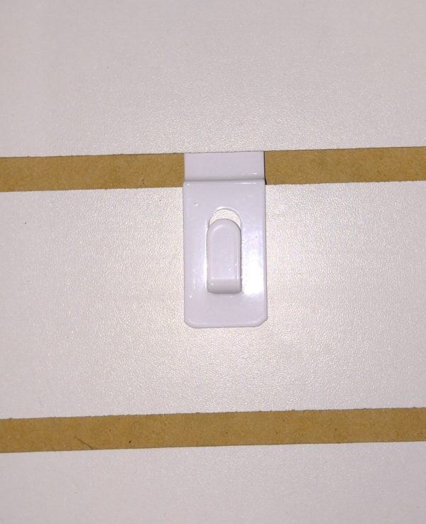 Gancho p/painel, p/quadro, branco.