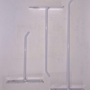 Gancho p/parede, branco, SCH. , 10cm.