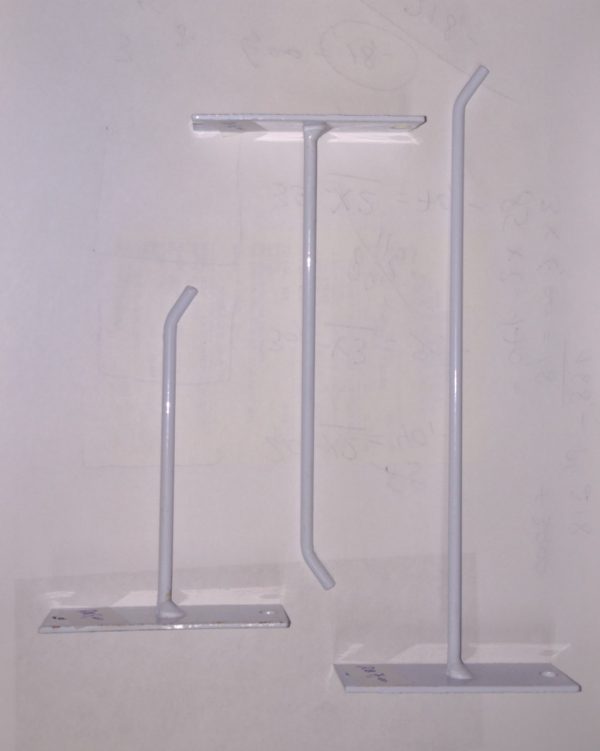 Gancho p/parede, branco, SCH. , 10cm.
