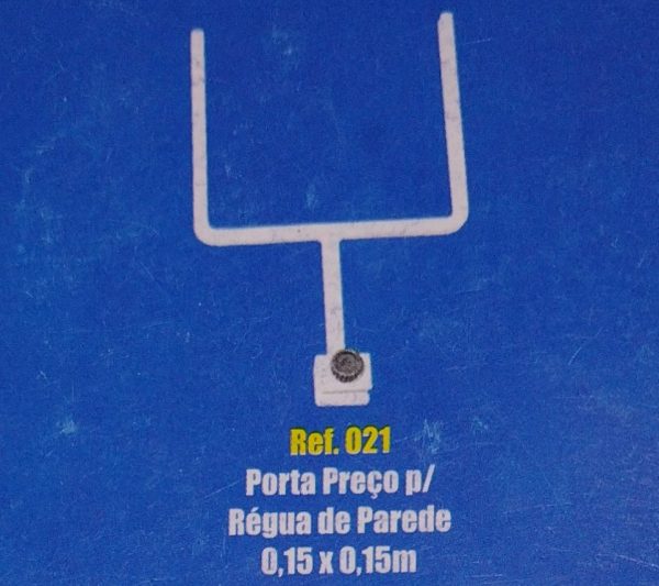 Porta preço, p/regua, 15x15cm.