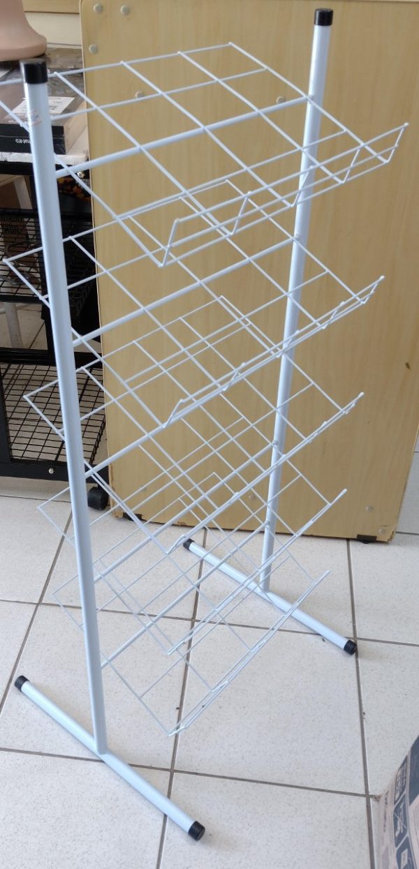 Sapateira 5 niveis, branca, 46x102cm.