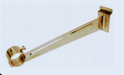 Suporte faca, p/painel, p/tubo/cabideiro, branco/cromado, 30cm.
