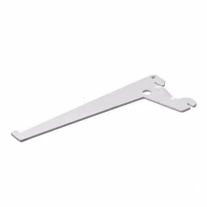 Suporte p/ cremalheira/TRILHO, simples/DUPLO, branco/preto, 20a40cm, PRAT.