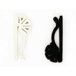 Suporte para etiquetas, branco/preto, pacote com 50 unidades.